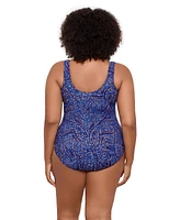 Miraclesuit Women's Plus Spotlight Oceanus One Piece Swimsuit