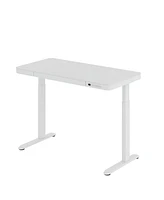 Flexispot EG9W-e, Electric Height Adjustable Glass Top Standing Desk, Black