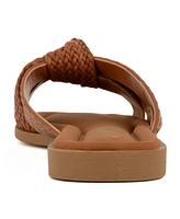 Sugar Women's Serona Open Toe Woven Knot Flat Sandals