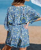 Women's Earthy Escape Paisley Romper