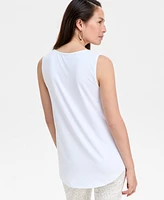 Jm Collection Women's Scoop-Neck Sleeveless Tank Top, Regular & Petite