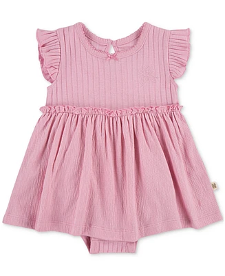 Huggies Baby Girls Cotton Flutter-Sleeve Dress, 3 Piece Set