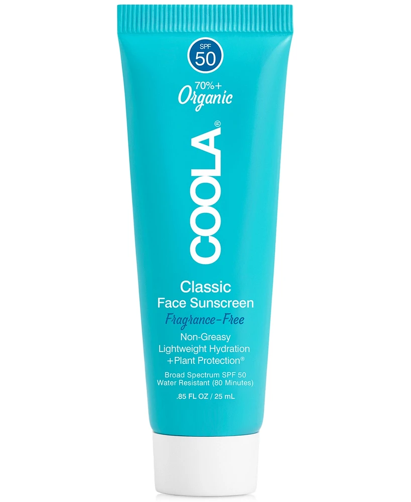 Coola Classic Face Sunscreen Lotion Spf 50, 0.85 oz.