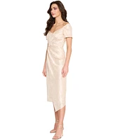 Tahari Women's Sweetheart-Neck Asymmetric-Hem Midi Dress