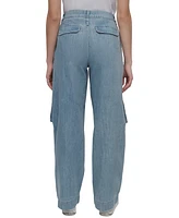 Dkny Jeans Women's Wide-Leg Utility Pocket Cargo - J0G