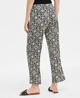 Jm Collection Women's Printed Wide-Leg Pull-On Pants, Exclusively at Macy's