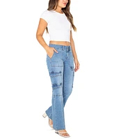 Celebrity Pink Juniors' Bootcut Cargo Jeans