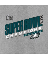 Fanatics Men's Heather Gray Philadelphia Eagles Super Bowl Lix Champions Counting Points Score T-Shirt