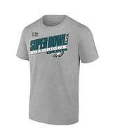 Fanatics Men's Heather Gray Philadelphia Eagles Super Bowl Lix Champions Counting Points Score T-Shirt