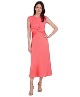 Vince Camuto Women's Twist-Front Extended-Cap-Sleeve Dress