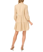 CeCe Women's 3/4-Sleeve Tiered Mini Dress