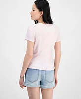 Rebellious One Juniors' Tropical Graphic Short-Sleeve T-Shirt