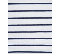 Little Me Baby Boys Cotton Striped T-Shirt & Puppy Shortall, 2 Piece Set