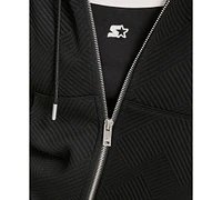 Starter Women's Geo Jacquard Cropped Full-Zip Hoodie
