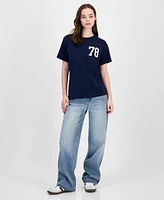 Grayson Threads, The Label Juniors' 78 Gingham Graphic T-Shirt