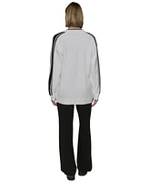 Karl Lagerfeld Paris Women's Varsity Patch Cardigan