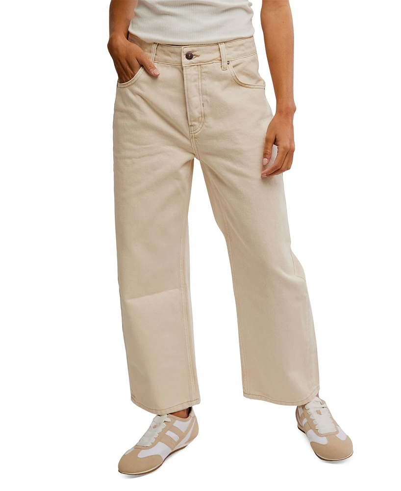 Free People Women's Deep Trance Dropped Boyfriend Jeans