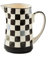 MacKenzie-Childs Black Check Pitcher