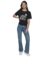 Karl Lagerfeld Paris Women's Rue Boxy T-Shirt