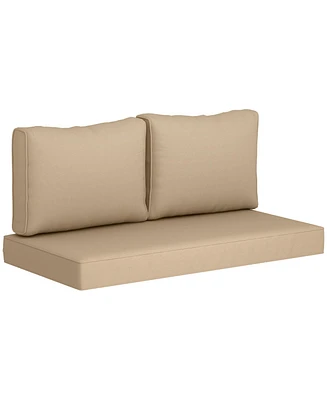 Outsunny Patio Furniture Cushions Outdoor Loveseat