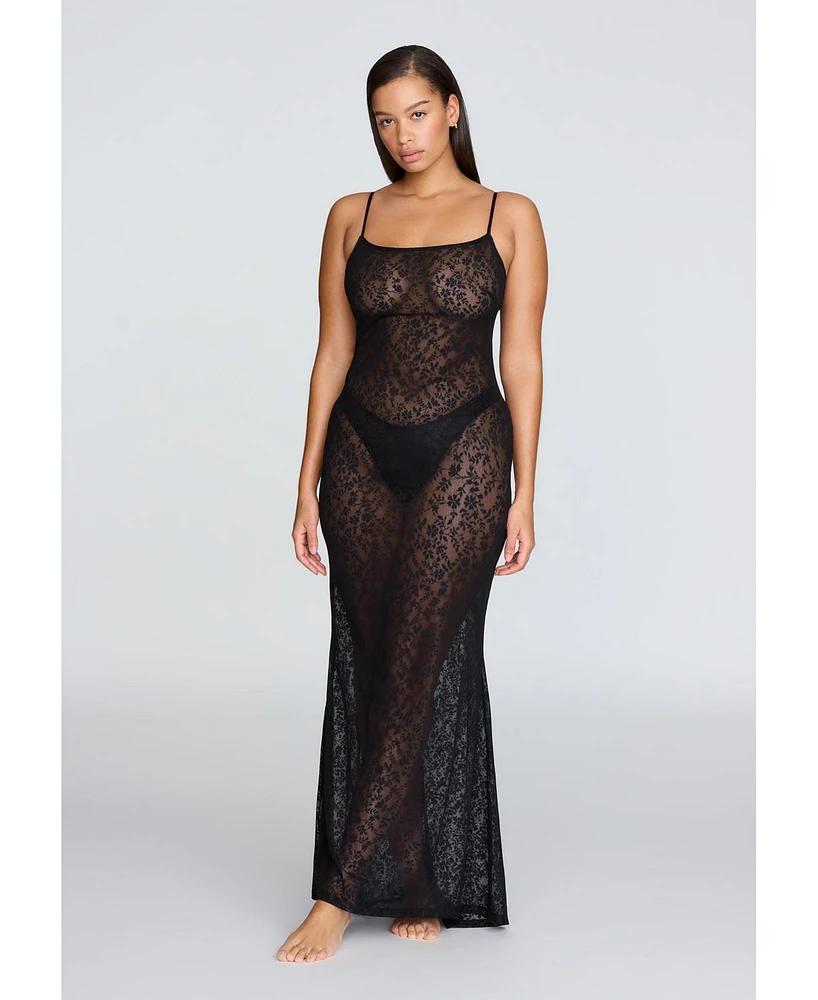 Cuup Plus The Long Slip Dress - Botanical Lace