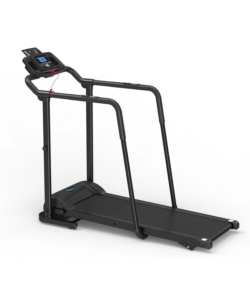 Ksports Advanced Rehab Treadmill with 2.25 Horsepower Motor and Bluetooth Kinomap for Workout Sessions, Exercise, and Active Recovery, Black