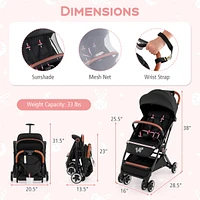 Lightweight Aluminium Frame Baby Stroller with Net