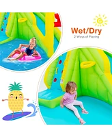 Outdoor Inflatable Water Bounce House Fun Splash Playset for Kids