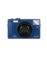 Minolta Minolta MND25 Digital Camera, 48 Mp Autofocus, 4K Ultra Hd Camera with Selfie Mirror & 32GB Sd Card, Blue, Bundle with Slinger Camera Bag