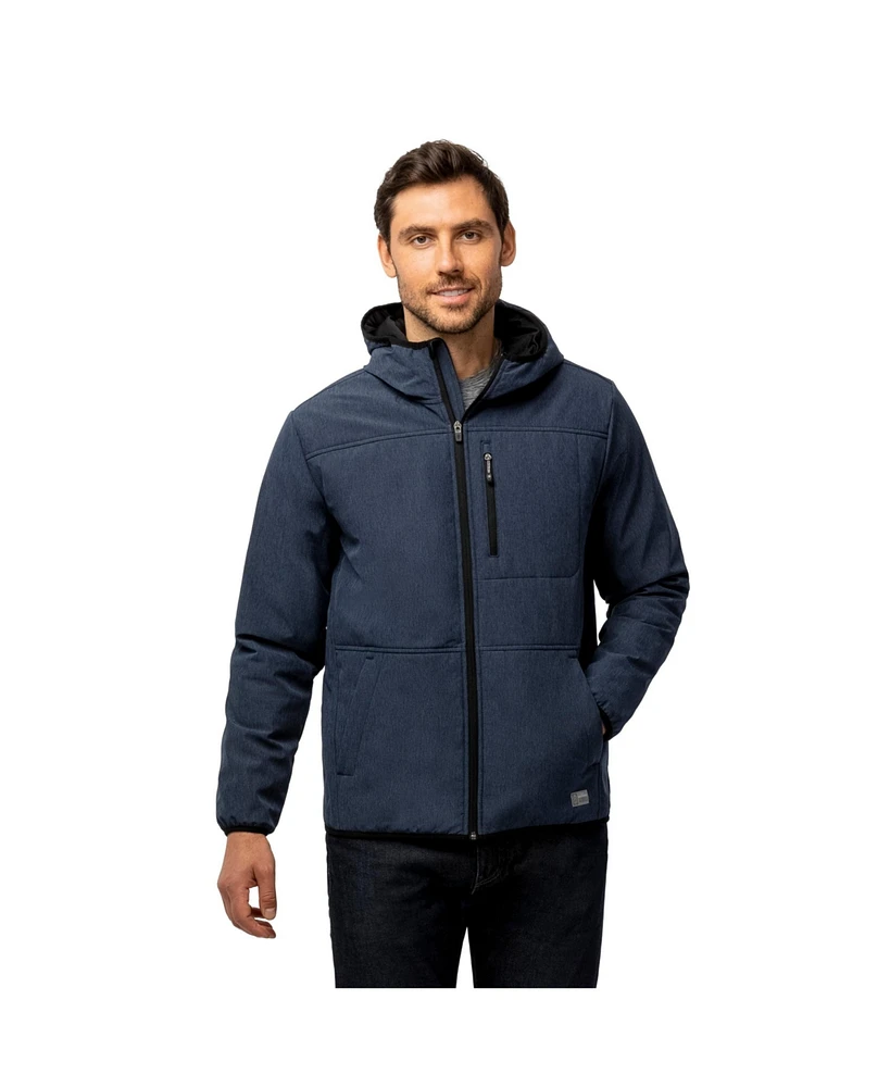 Free Country Men's Melange Stretch Full Zip Hoodie