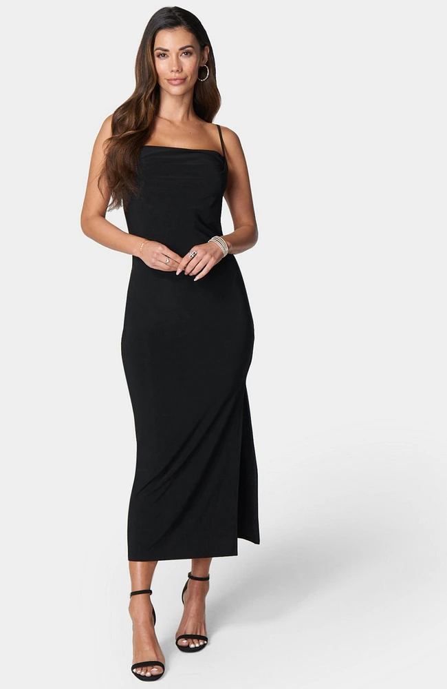 Bebe Women's Maxi Cowl Jersey Dress