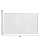 Baby Mesh Retractable Gates, Extra Wide Flexible Extension Safety Gate/Pet Dog Gate for Stairs/Doors/Hallways