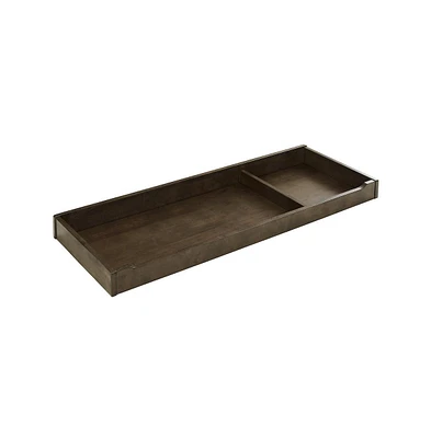 Westwood Design Dovetail Contemporary Wood Changing Tray in Graphite Gray