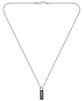 Hugo Boss Men's Kassy Emblem Stainless Steel Pendant Necklace