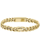 Hugo Boss Men's Kassy Emblem Ionic Gold-Plated Chain Bracelet