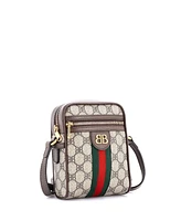 Pre-Owned Balenciaga Mini x Gucci The Hacker Project Zip Messenger Bag Bb Coated Canvas