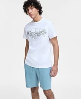 Guess Men's Floral Logo T-Shirt