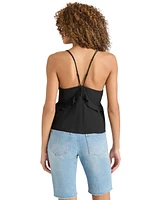 Steve Madden Women's Mina Ruffle-Trim Sleeveless Top