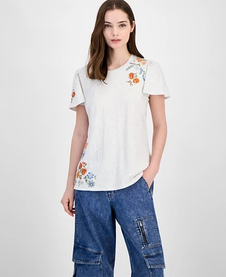 Driftwood Women's Cotton Flutter-Sleeve T-Shirt