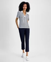 Tommy Hilfiger Women's Dot-Stripe Polo Shirt