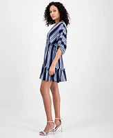 Taylor Women's V-Neck Dolman-Sleeve Smocked Dress