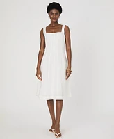 French Connection Women's Birdie Square-Neck A-Line Dress