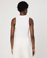 French Connection Women's Cotton Mozza V-Neck Sleeveless Sweater