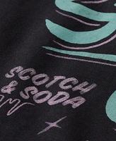 Scotch & Soda Men's Front and Back Artwork T-Shirt