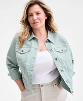 Style & Co Plus Denim Jacket, Created for Macy's