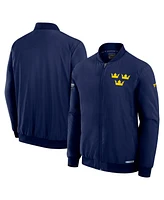 Fanatics Men's Athletic Navy Sweden 2025 4 Nations Face-Off Authentic Pro Full-Zip Bomber Jacket