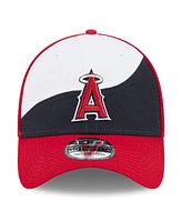 New Era Men's White/Navy Los Angeles Angels 2025 Spring Training 39THIRTY Flex Hat