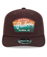 New Era Men's Brown San Diego Padres 2025 Spring Training 9SEVENTY Stretch-snap Trucker Hat