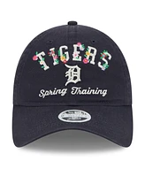 New Era Women's Navy Detroit Tigers 2025 Spring Training Floral 9TWENTY Adjustable Hat