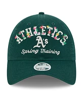 New Era Women's Green Athletics 2025 Spring Training Floral 9TWENTY Adjustable Hat